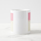 Mug à café rose avec une illustration de panda des (Devant)