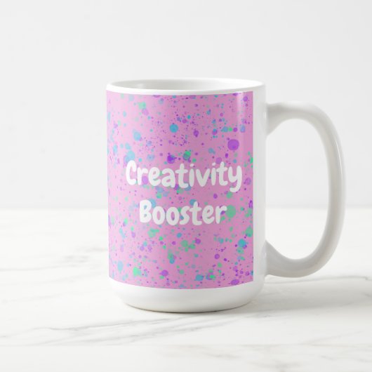 Mug à café rose Booster de créativité (Droite)