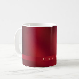 Mug à café rouge et noir Abstrait