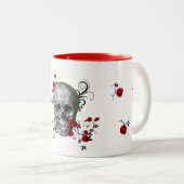 Mug à café rouge Rose (Devant droit)