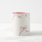 Mug à café - ruban rose esthétique 🎀 (Centre)