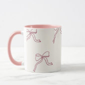 Mug à café - ruban rose esthétique 🎀 (Gauche)