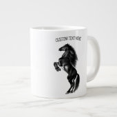 Mug à café sauvage dressée avec texte personnalisé (Devant droit)