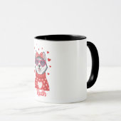 Mug à café Siberian Husky Saint-Valentin 2026 (Devant droit)