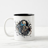 Mug à café squelette d'Halloween (Gauche)