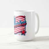 Mug à café Stylish America (Devant droit)
