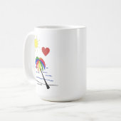 Mug à café Sunny Palm Tree (Devant gauche)