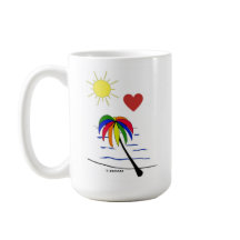 Mug à café Sunny Palm Tree