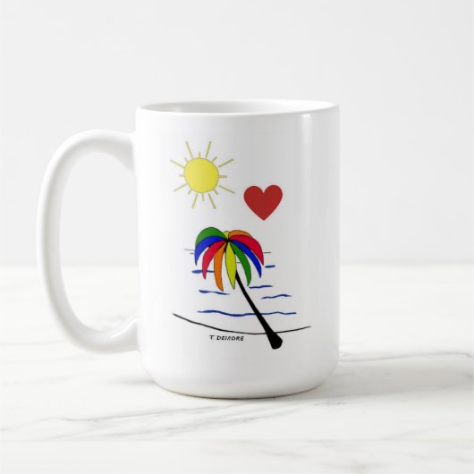 Mug à café Sunny Palm Tree (Gauche)