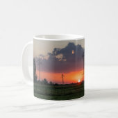Mug à café Sunset Landcape Powerline (Devant gauche)