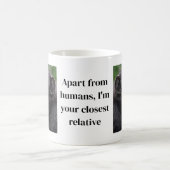 Mug à café sur le thème des chimpanzés (Centre)