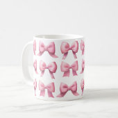 Mug à café/thé Ruban Rose (Devant gauche)