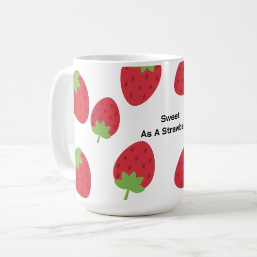 Mug à café/thé Strawberry Everyday (Devant gauche)