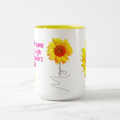 Mug à Café Tournesol (Citation de Motivation pour (Centre)