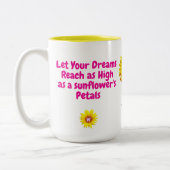 Mug à Café Tournesol (Citation de Motivation pour (Gauche)