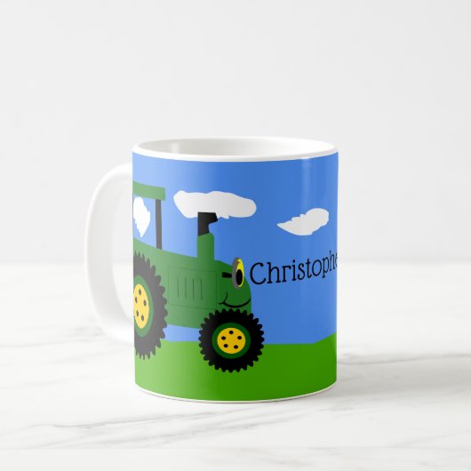 Mug à café Tractor vert (Devant gauche)
