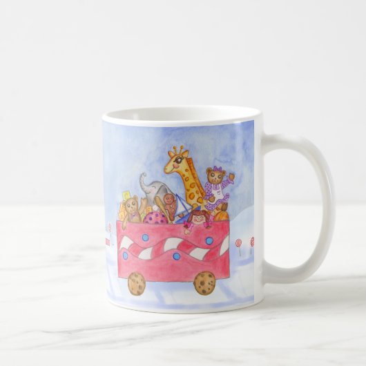 Mug à café Train de Noël (Droite)