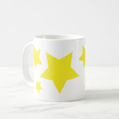 Mug à café trois étoiles - mignonne céleste Coupe (Devant gauche)