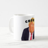 Mug à café Trump/Crétin (Devant gauche)
