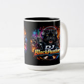 MUG À CAFE Two-Tone DJ BLACKPANTHER 2 (Devant droit)