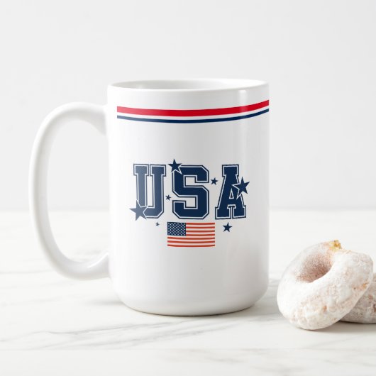 Mug à café USA (Avec donut)