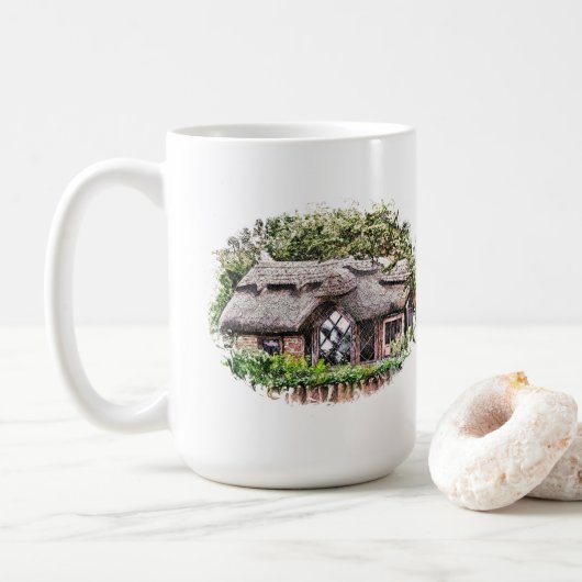 MUG À CAFE VIEIL ANGLETERRE (Avec donut)