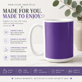 Mug à café violet personnalisé
