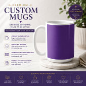 Mug à café violet personnalisé