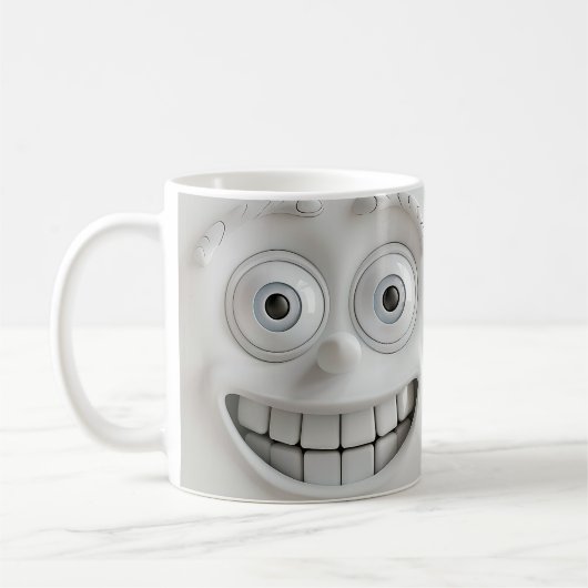 Mug à café visage amusant (Gauche)
