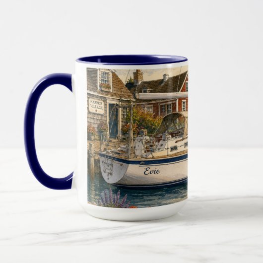 Mug à café Voilier 450ml. (Gauche)