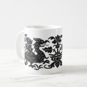 Mug à café Wyverns médiéval/Renaissance (Devant gauche)