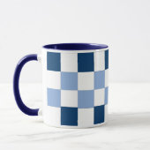 Mug à carreaux bleus et blancs (Gauche)