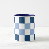 Mug à carreaux bleus et blancs (Centre)