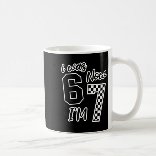 Mug À Carreaux J'avais 6 Ans Maintenant J'ai 7 Ans Ann (Droite)
