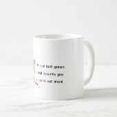 Mug A Cat Holding a Heart Balloon (Devant droit)