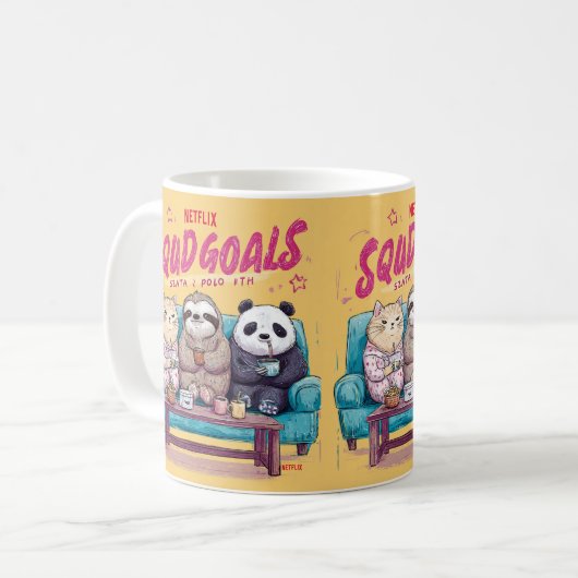 Mug  A Cat, Sloth, and Panda's Ultimate Netflix Night (Devant gauche)