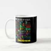 Mug À Cause De Jésus, Je Suis Sticker (Gauche)