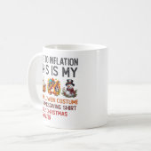 Mug A cause de l'inflation C'est mon costume d'Hallowe (Devant gauche)