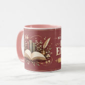 Mug À cause de vous, j'aime l'anglais Professeur Perso (Devant gauche)