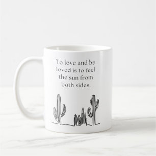 Mug à citation d'amour inspirant – Pour aimer et ê