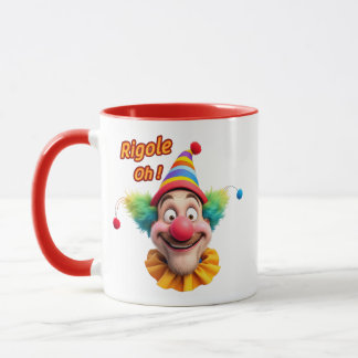 Mug A clown and a play on words.