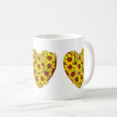 Mug à cœur de tournesol (Devant droit)
