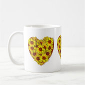 Mug à cœur de tournesol (Gauche)
