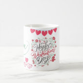 Mug à cœur floral Joyeuse Saint-Valentin (Centre)
