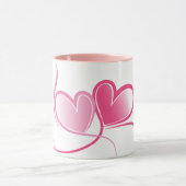 Mug à coeurs roses (Centre)