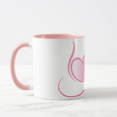 Mug à coeurs roses (Gauche)