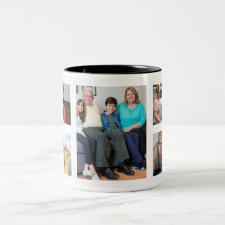 Mug à collage de photos de famille personnalisé -