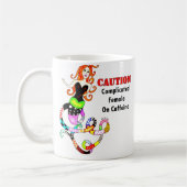 Mug "A compliqué la femelle sirène sur caféine" (Gauche)