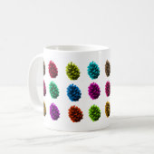 Mug à cônes de pin colorés (Devant gauche)
