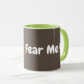 Mug à crâne vert personnalisable (Devant droit)